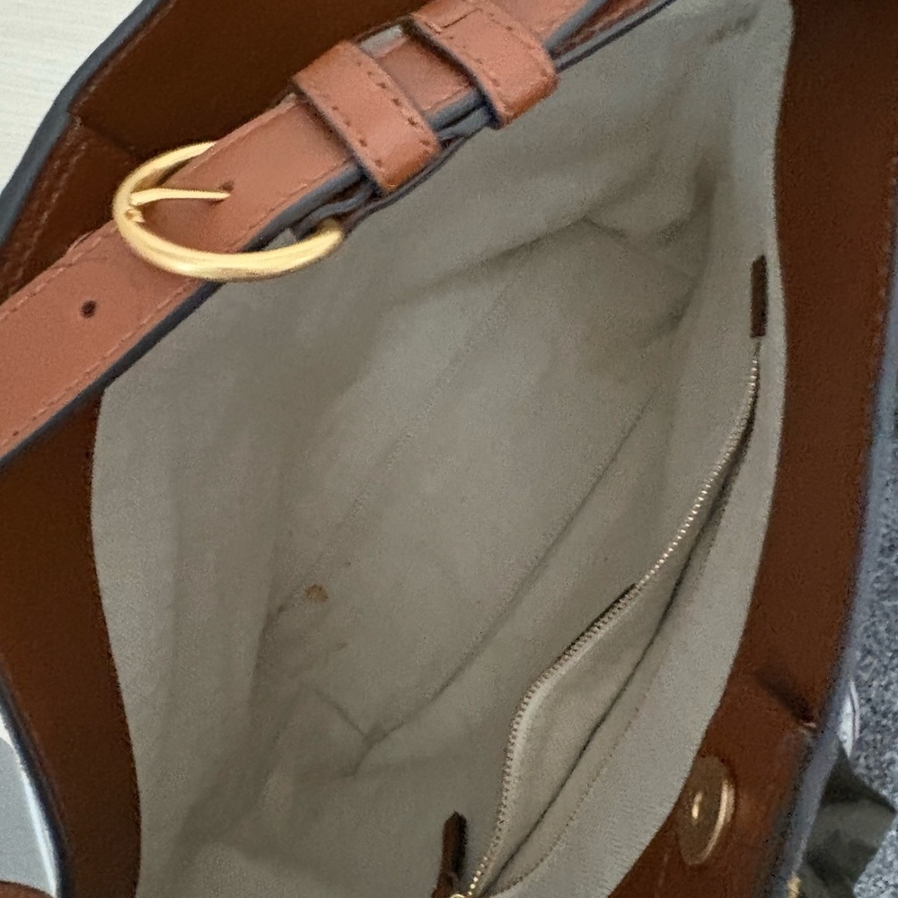 RARE: Tory Burch McGraw Snake-Embossed Leather & Suede Slouchy Hobo in Daylily. - Picture 4 of 8